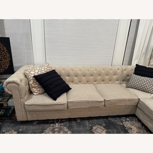 Used Hayneedle Natural 3+ Piece Sectional for sale on AptDeco