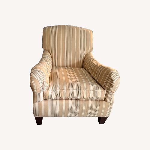 Used Crate & Barrel Canterbury Fabric Armchair for sale on AptDeco