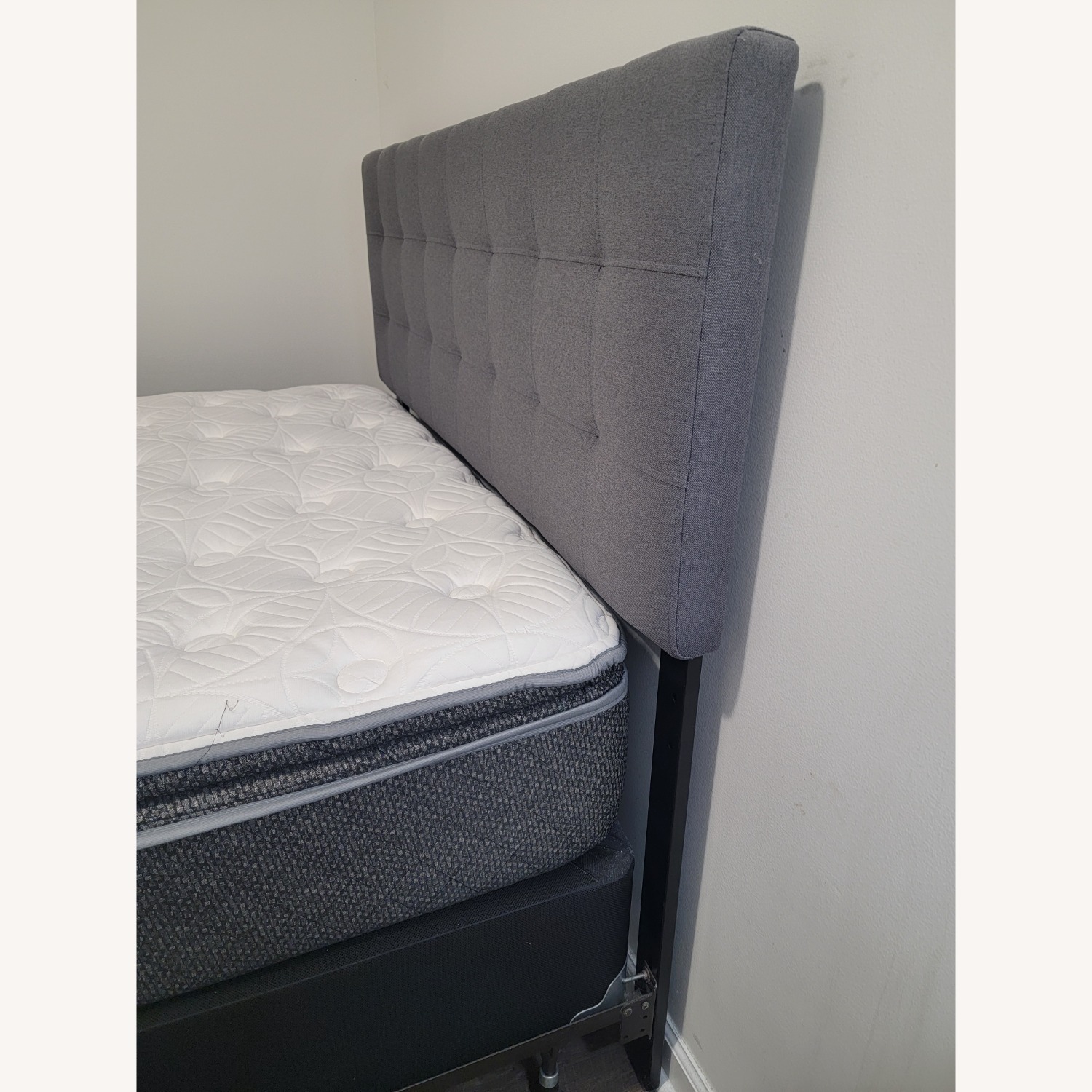 Dark Gray Queen Bed - image-3