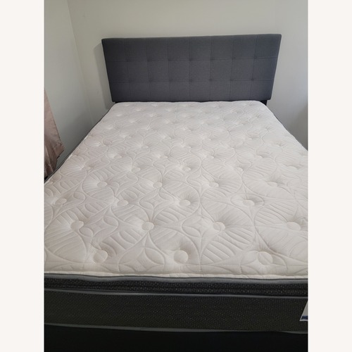 Used Dark Gray Queen Bed for sale on AptDeco