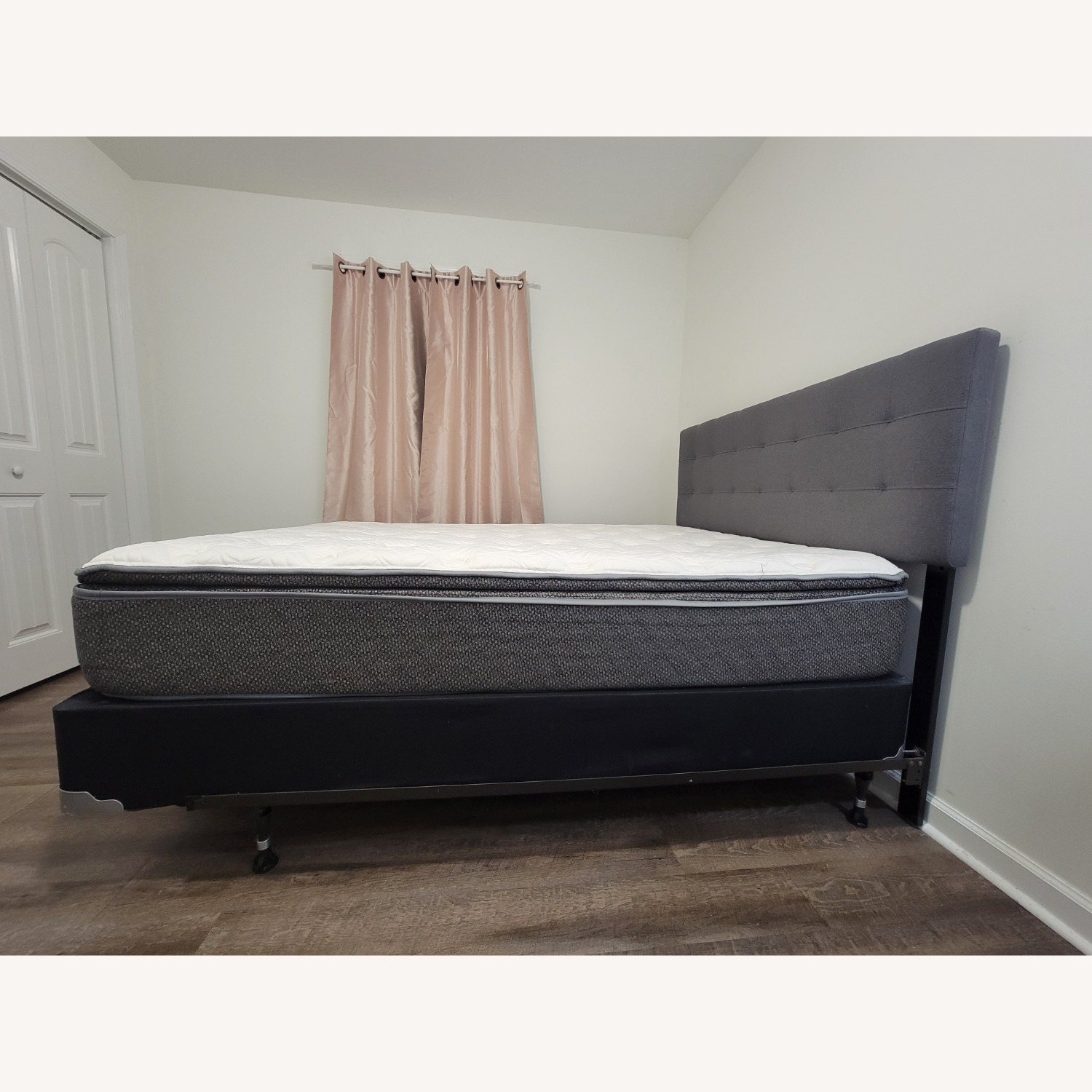 Dark Gray Queen Bed - image-4