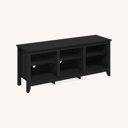 Used Black Wood Media Storage for sale on AptDeco
