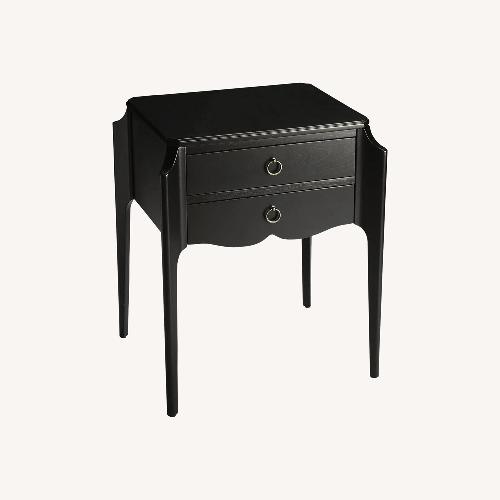 Used Butler Wilshire Black Wood Nightstand / Side Table for sale on AptDeco