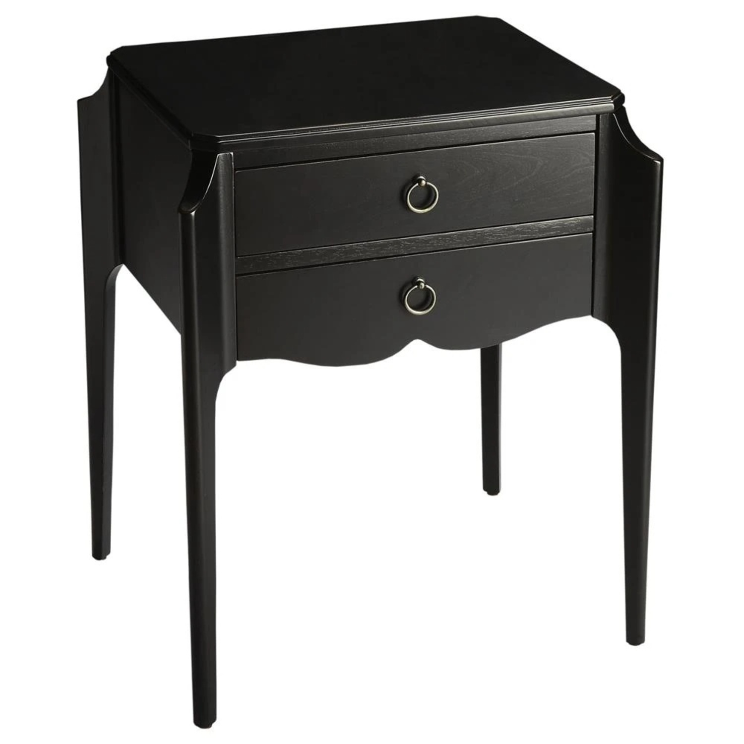 Butler Wilshire Black Wood Nightstand / Side Table - image-0