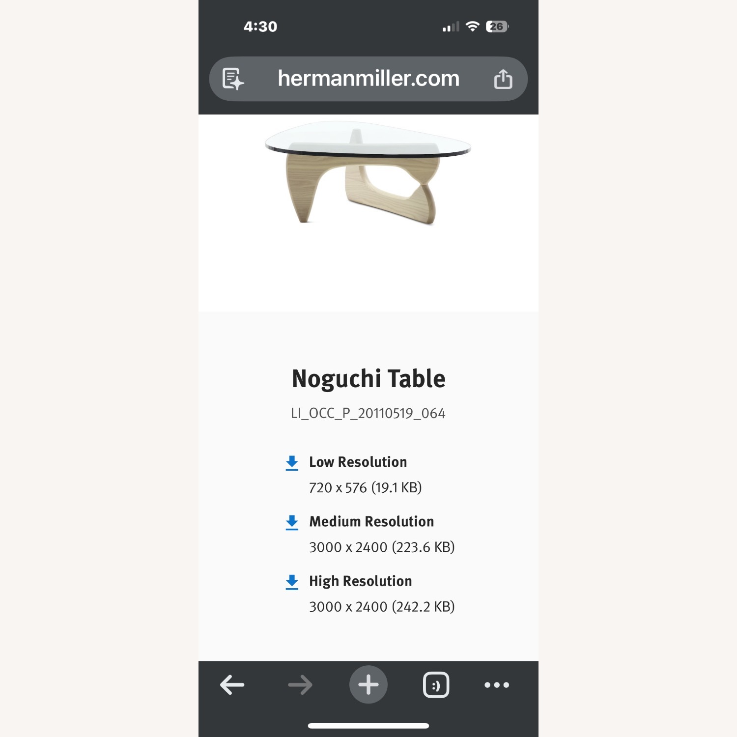 Isamu Noguchi N 50 Natural Wood Coffee Table - image-1