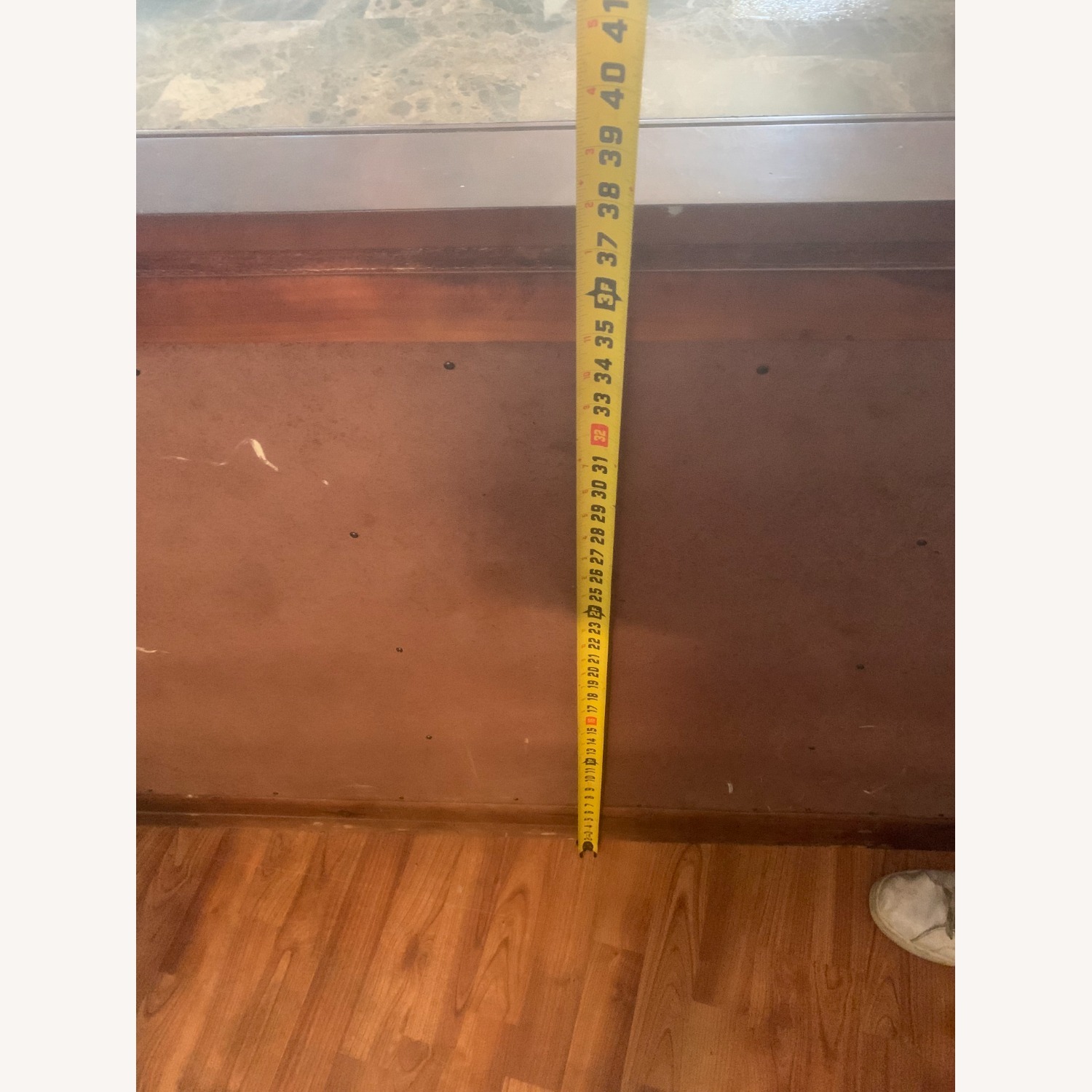 Dark Brown Marble Dresser - image-4