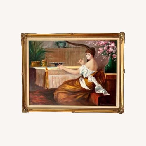 Used Francois Boudin Oil Painting for sale on AptDeco
