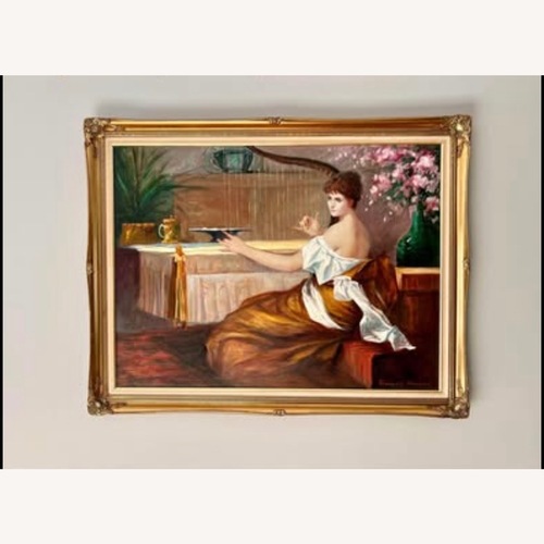 Used Francois Boudin Oil Painting for sale on AptDeco