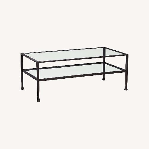 Used Pottery Barn Tanner Coffee Table 48” for sale on AptDeco
