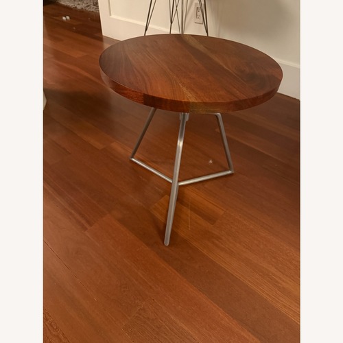 Used CB2 Dot Acacia Side Table-Stool for sale on AptDeco