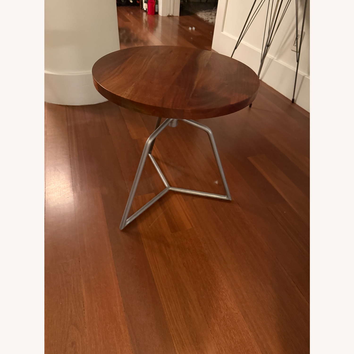 CB2 Dot Acacia Side Table-Stool - image-2