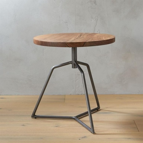 Used CB2 Dot Acacia Side Table-Stool for sale on AptDeco