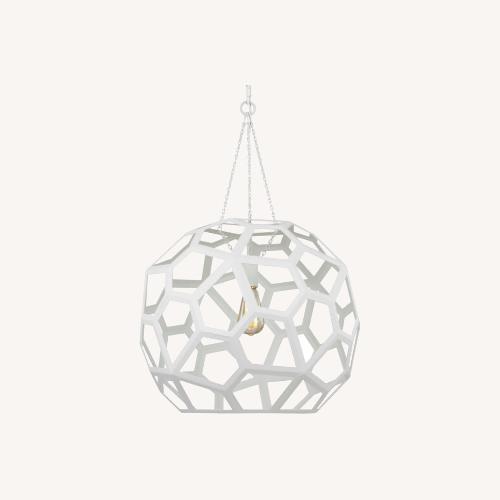 Used White Metal Ceiling Lamp for sale on AptDeco