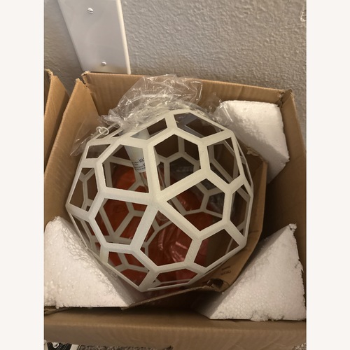 Used White Metal Ceiling Lamp for sale on AptDeco