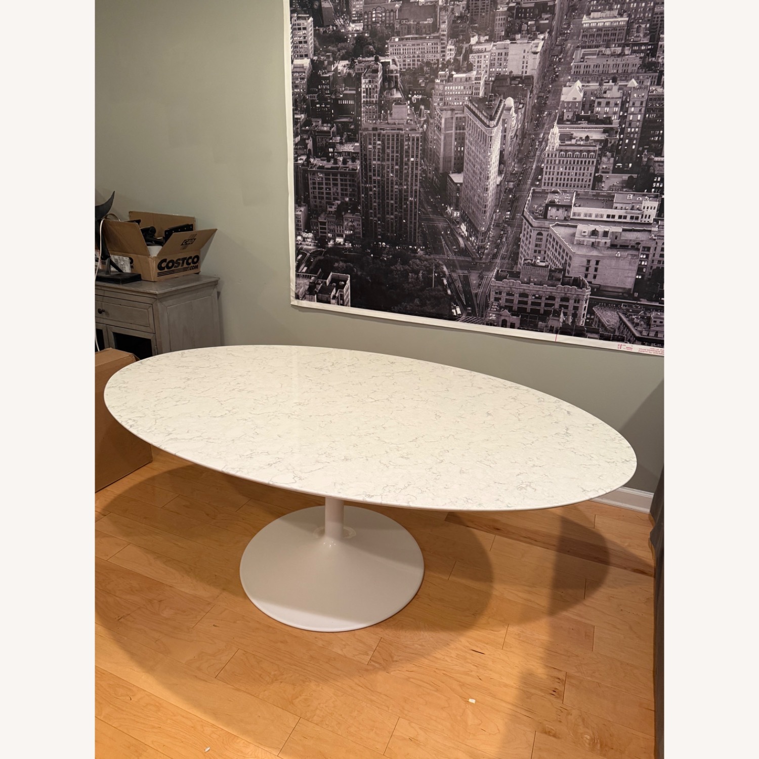 Room & Board Julian Oval Table White Dining Table - image-1