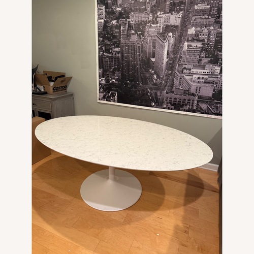 Used Room & Board Julian Oval Table White Dining Table for sale on AptDeco