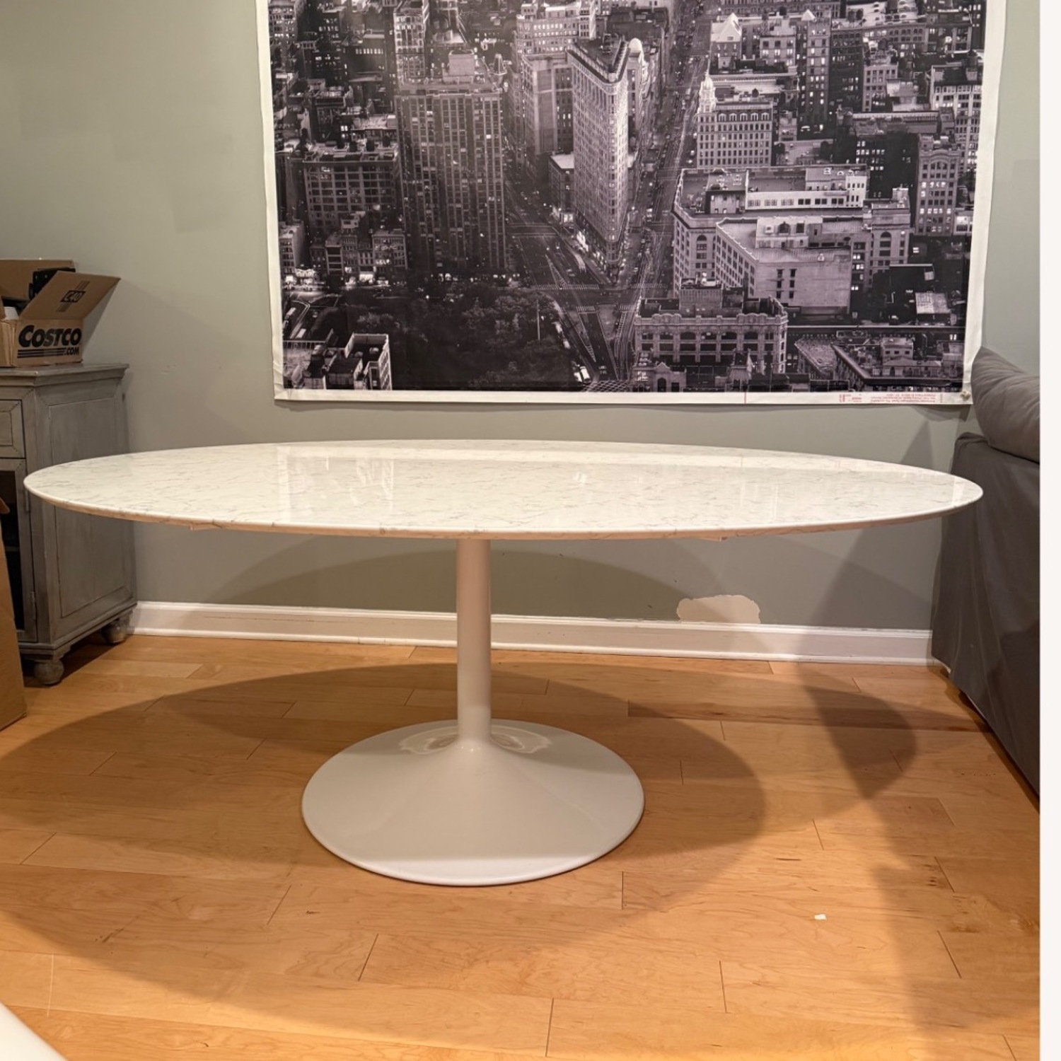 Room & Board Julian Oval Table White Dining Table - image-4