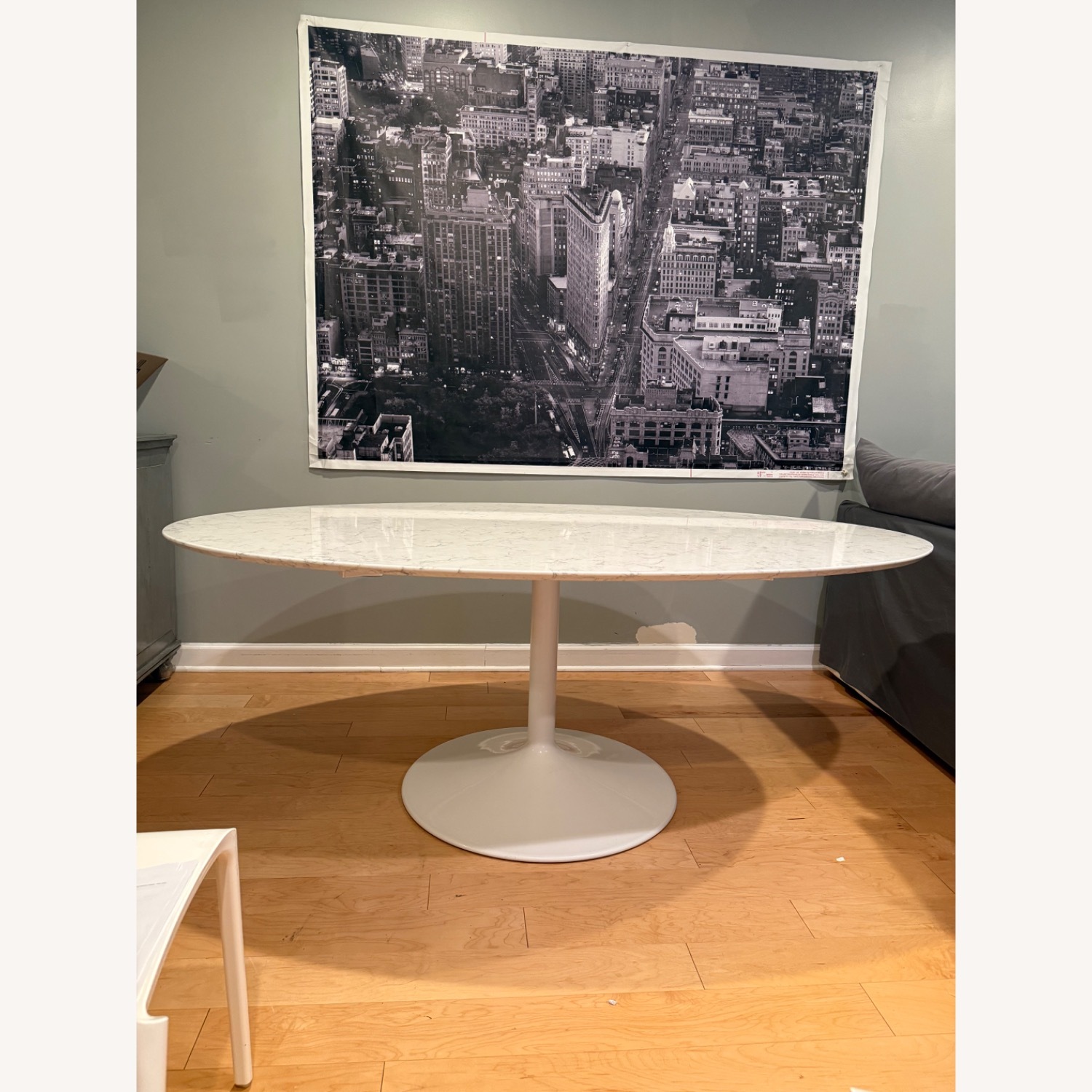 Room & Board Julian Oval Table White Dining Table - image-3