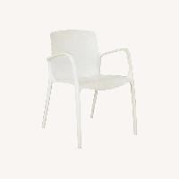 Room & Board Tiffany White Dining Chairs