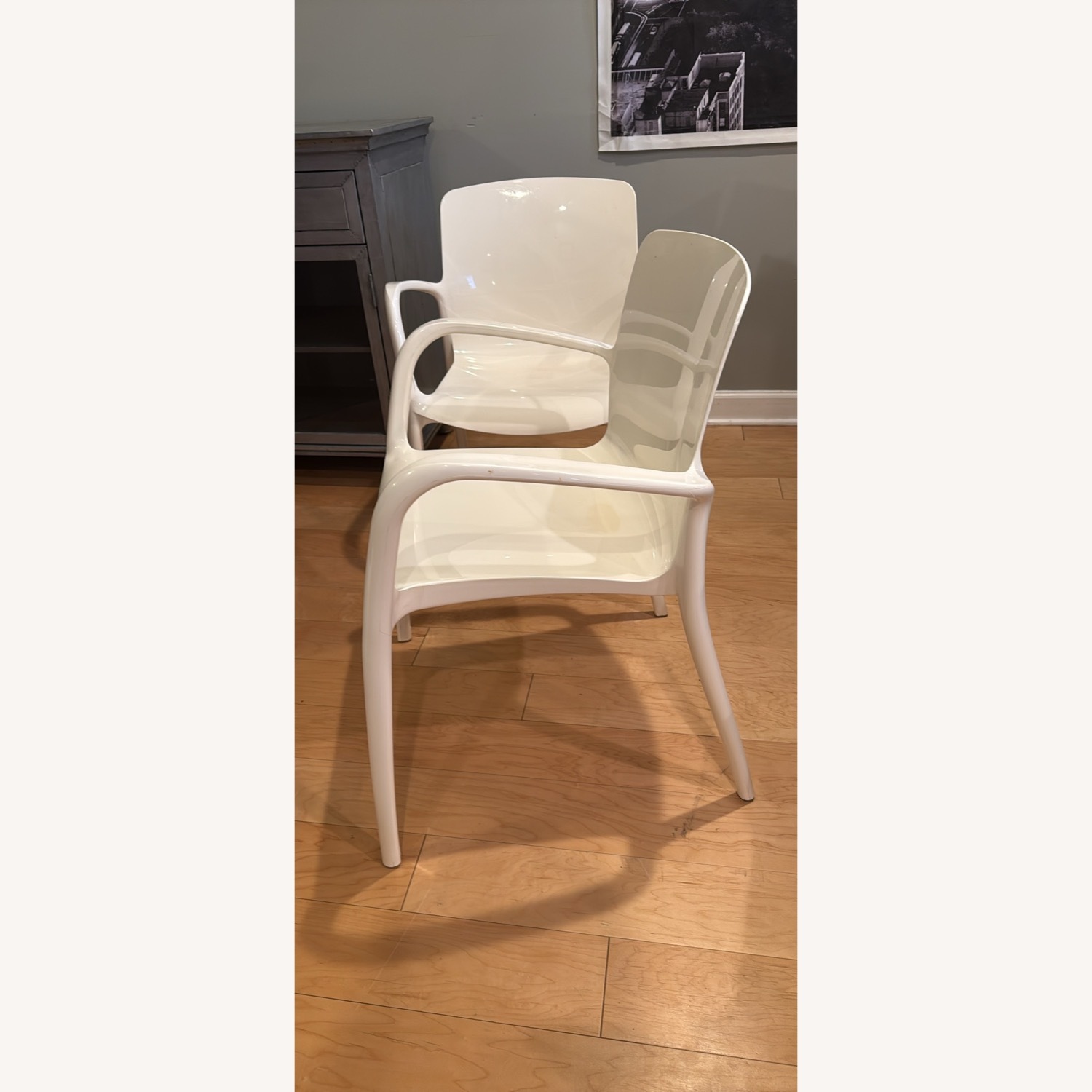 Room & Board Tiffany White Dining Chairs - image-2