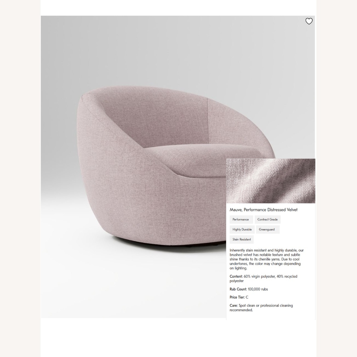 West Elm Cozy Swivel Chair  - image-4