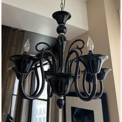 Used Vintage/Antique Black Ceiling Lamp for sale on AptDeco