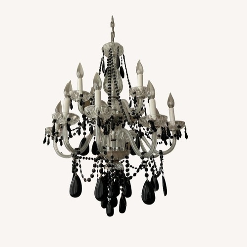 Used Vintage/Antique White Glass Ceiling Lamp for sale on AptDeco