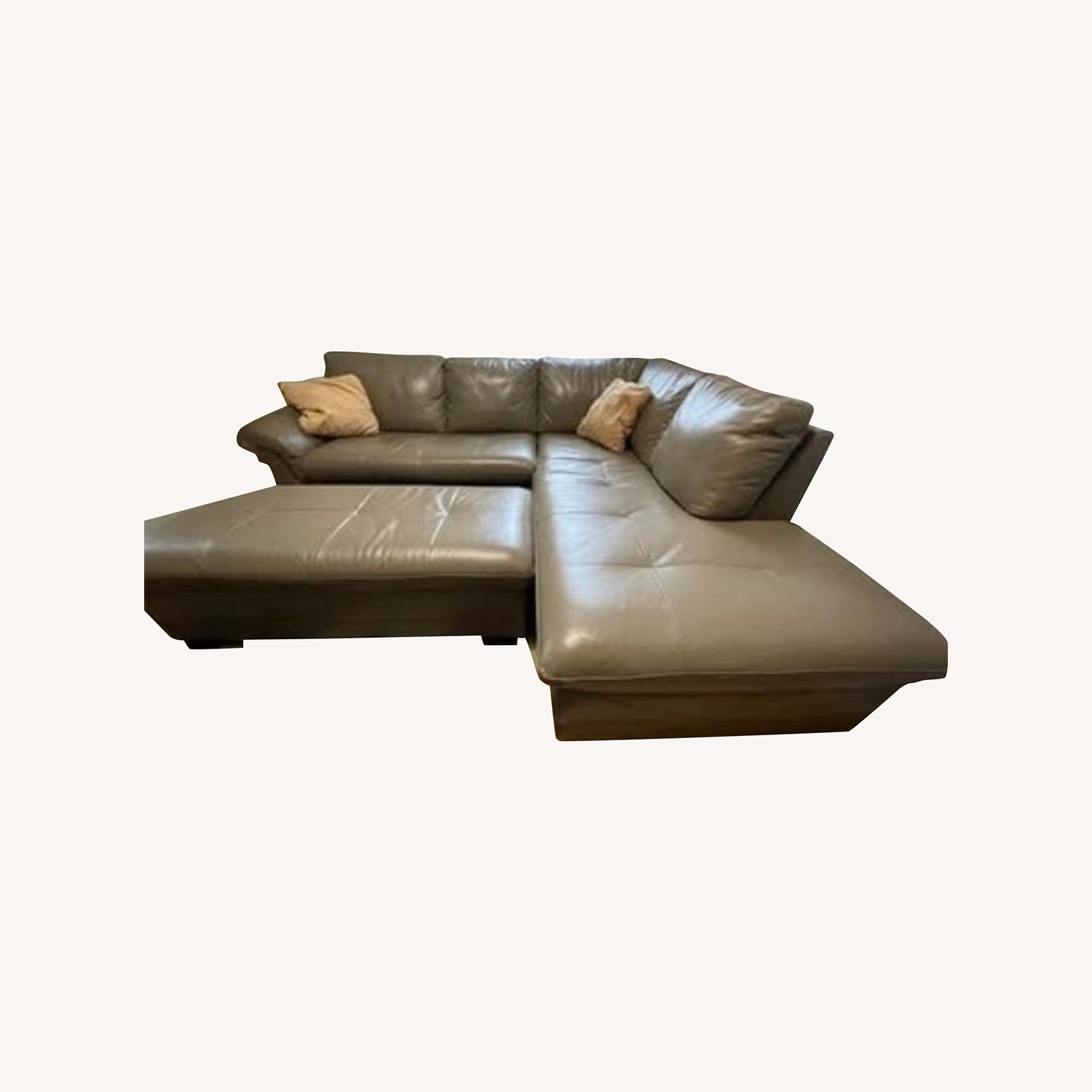 Raymour & Flanigan Garrison Light Brown 2 Piece Sectional - image-0