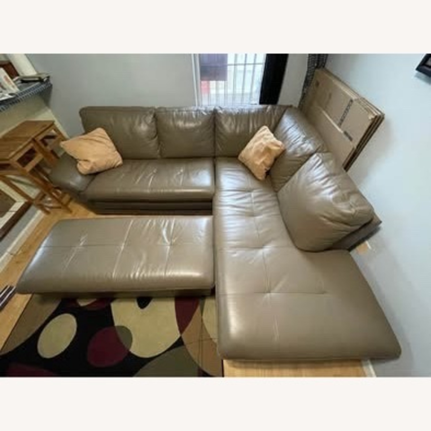 Raymour & Flanigan Garrison Light Brown 2 Piece Sectional - image-4