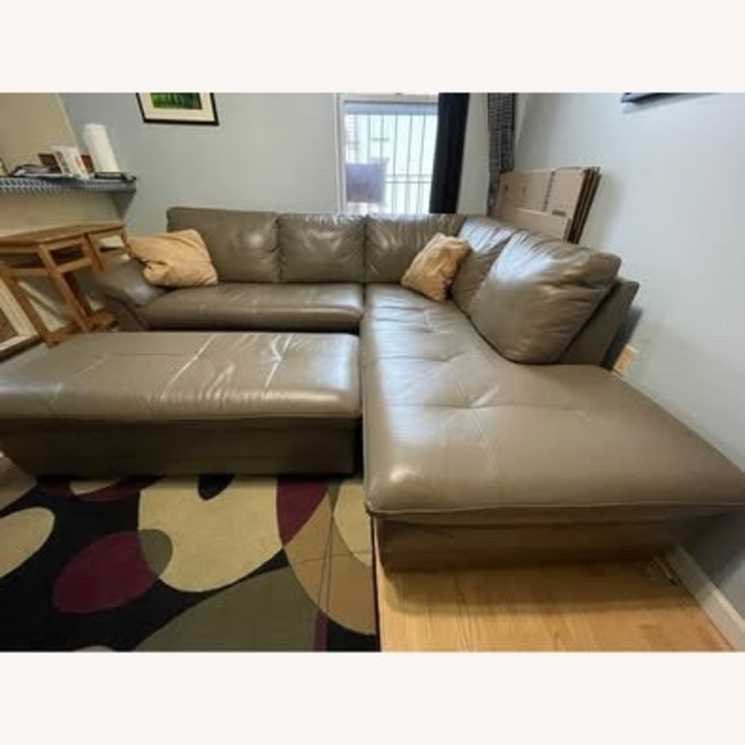 Raymour & Flanigan Garrison Light Brown 2 Piece Sectional - image-2