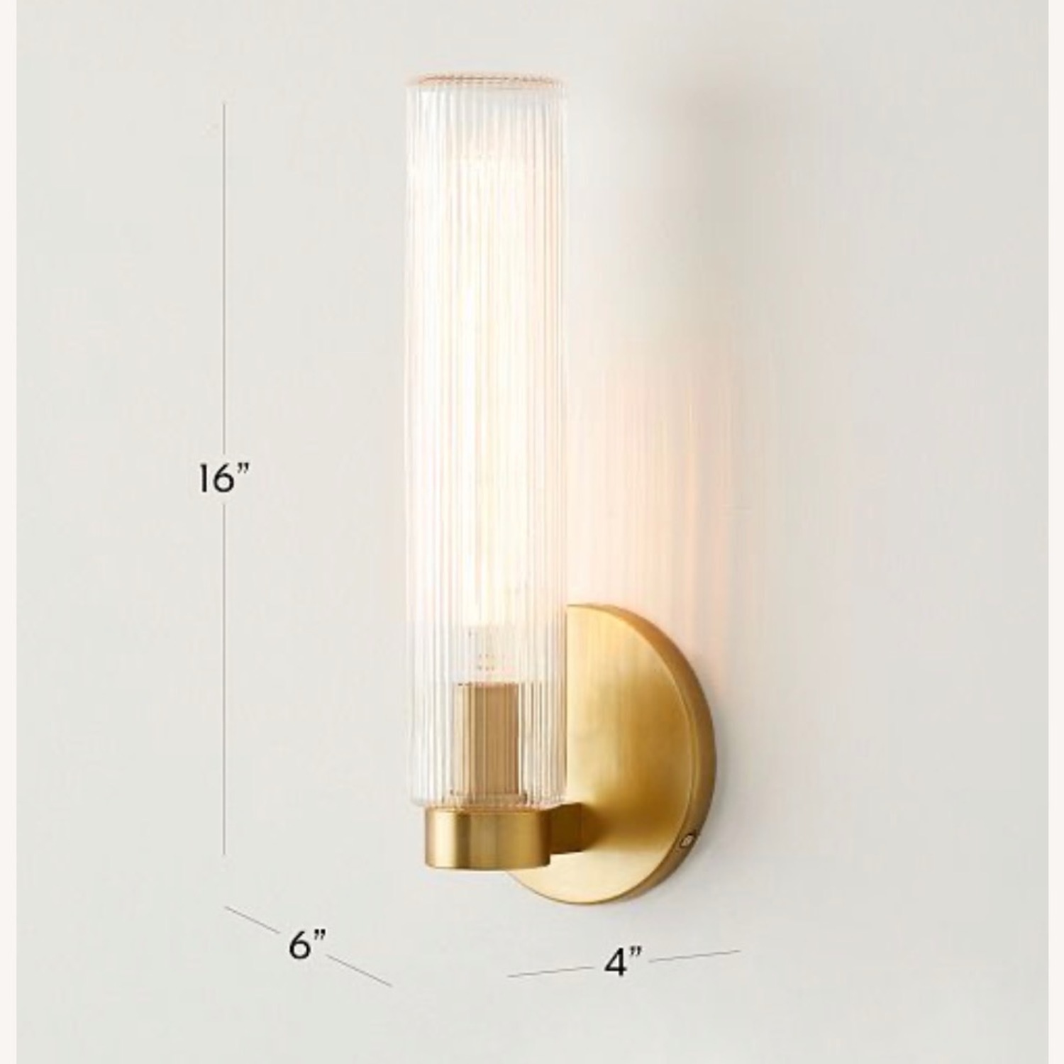 West Elm Black Glass Wall Lamps - image-2