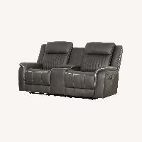 Sabrenna Dark Gray Microsuede 2 Seater Sofa