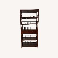 Vintage/Antique Dark Brown Hardwood Bookcase