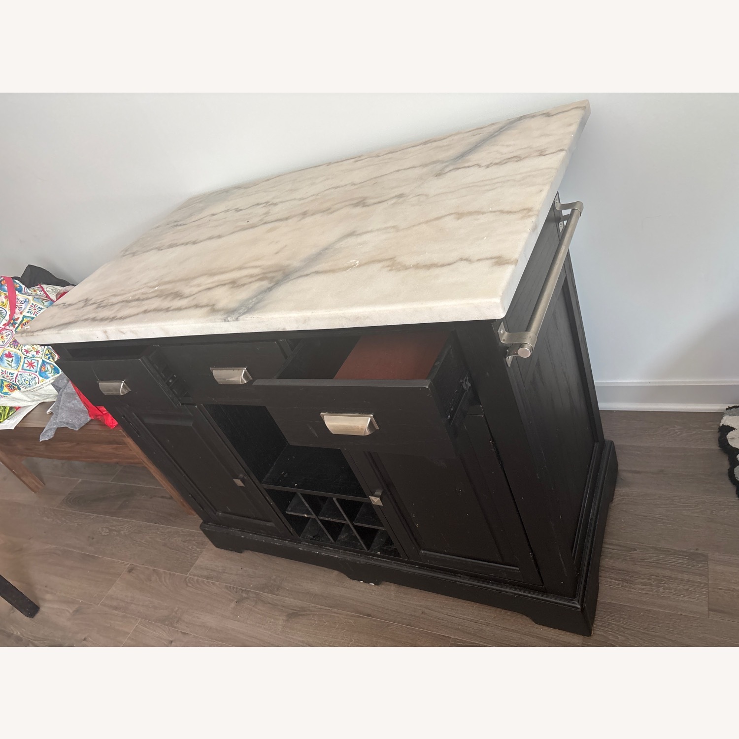 Steve Silver Co. Black Marble Kitchen Island - image-10