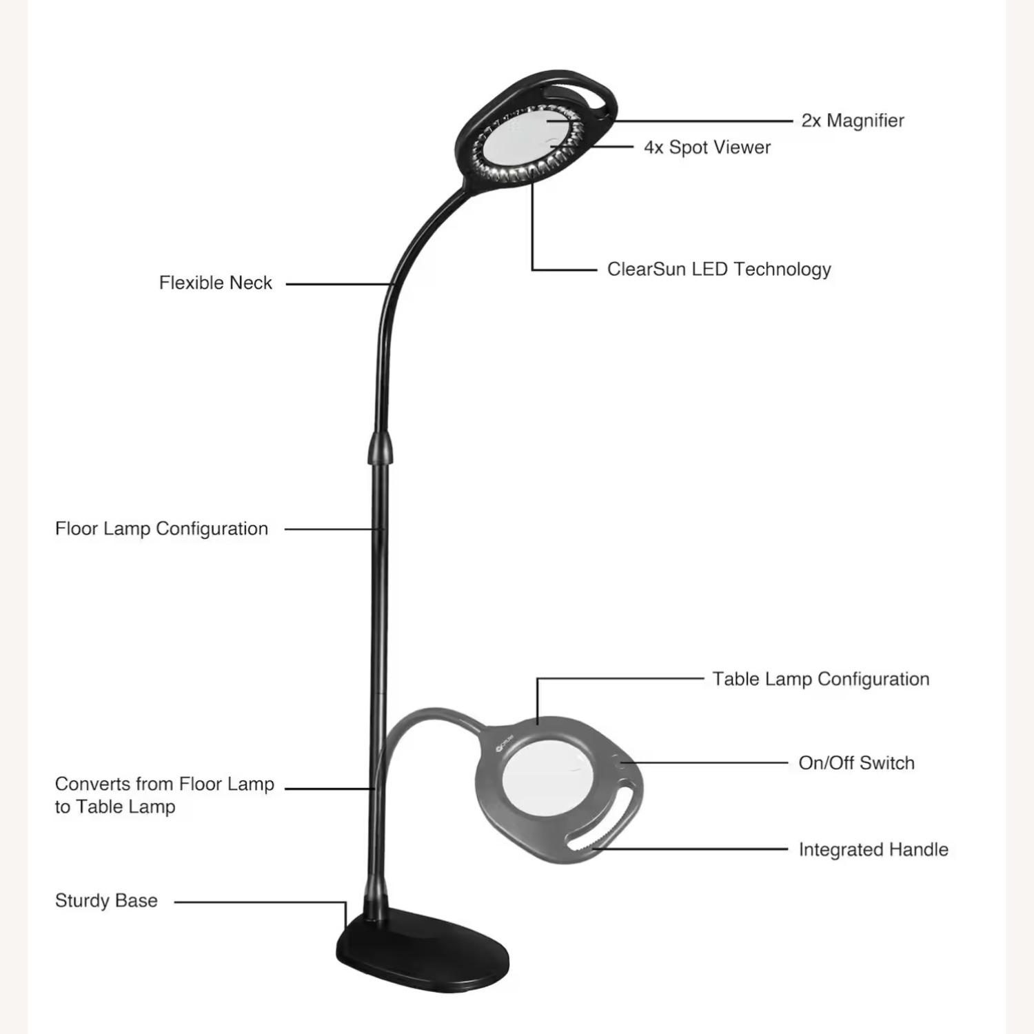 Black Floor Lamp - image-8