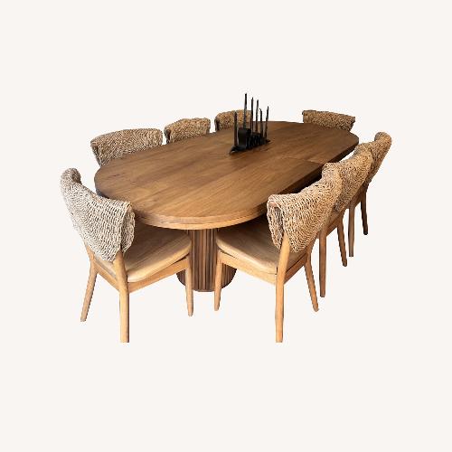 Used Solid Wood Mexican Custom Made Dining Set  for sale on AptDeco