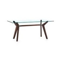 Crate & Barrel Dark Brown Dining Table