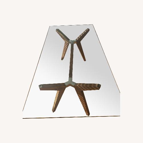 Used Crate & Barrel Dark Brown Dining Table for sale on AptDeco