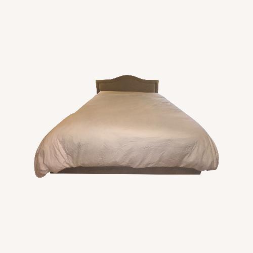 Used Wayfair Light Gray King Bed for sale on AptDeco