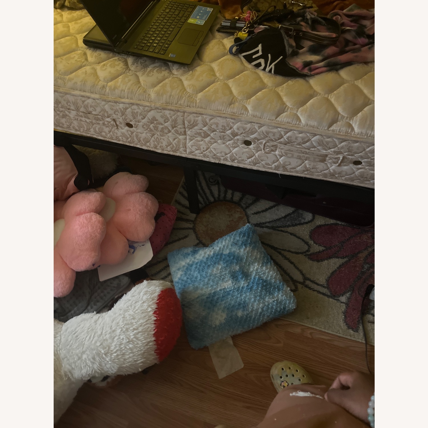 White Queen Size Bed - image-1