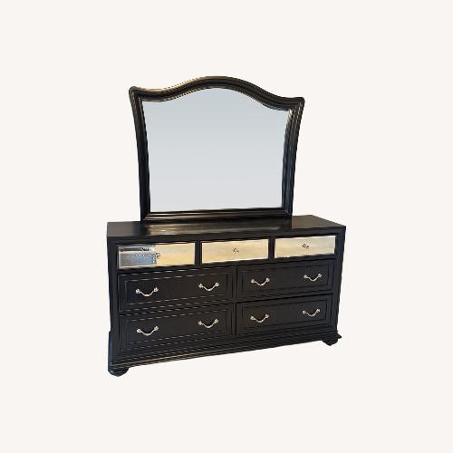 Used Value City Furniture Black Wood Dresser for sale on AptDeco