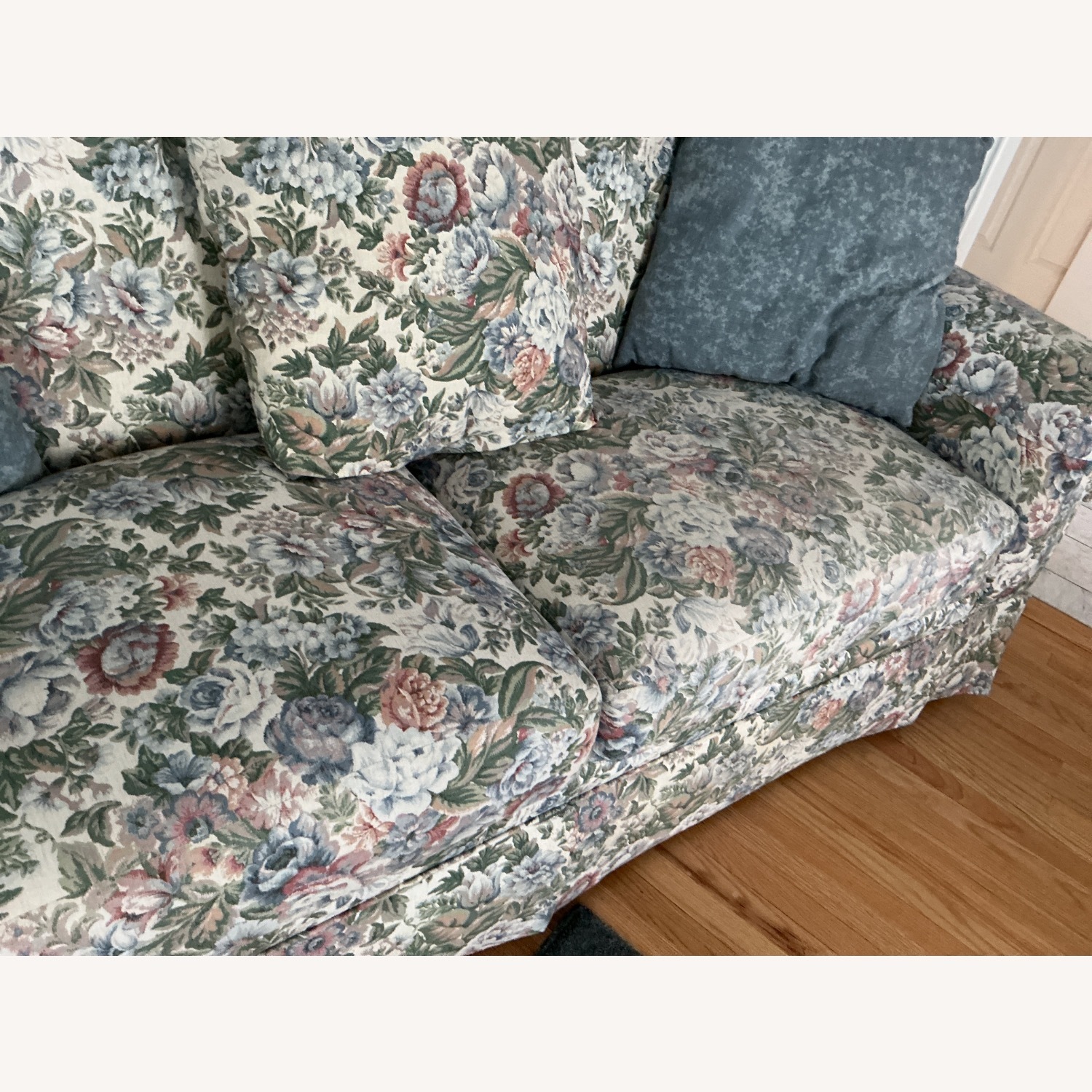 Blue 2 Seater Sofa - image-3