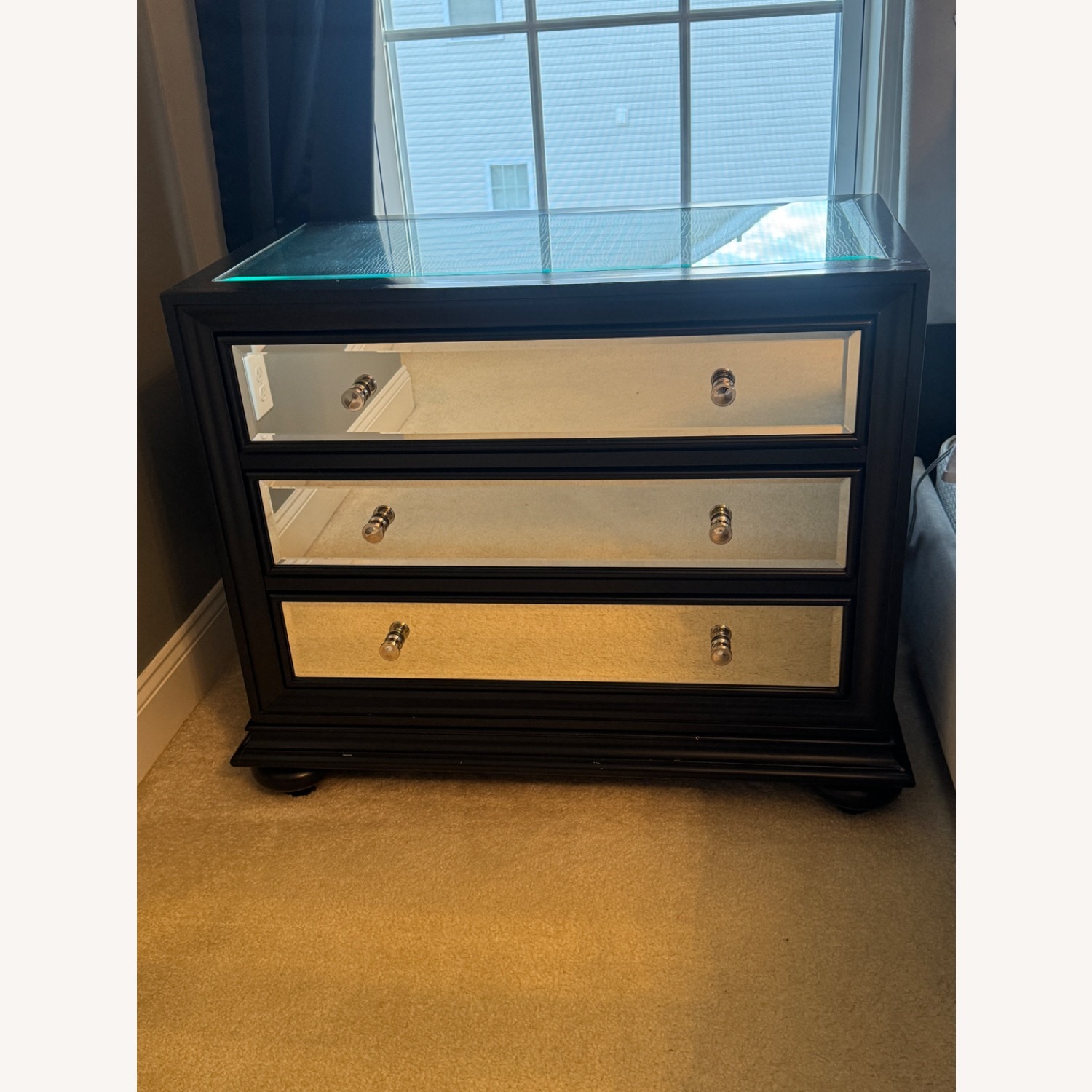 Value City Furniture Marilyn Black Nightstands - image-0