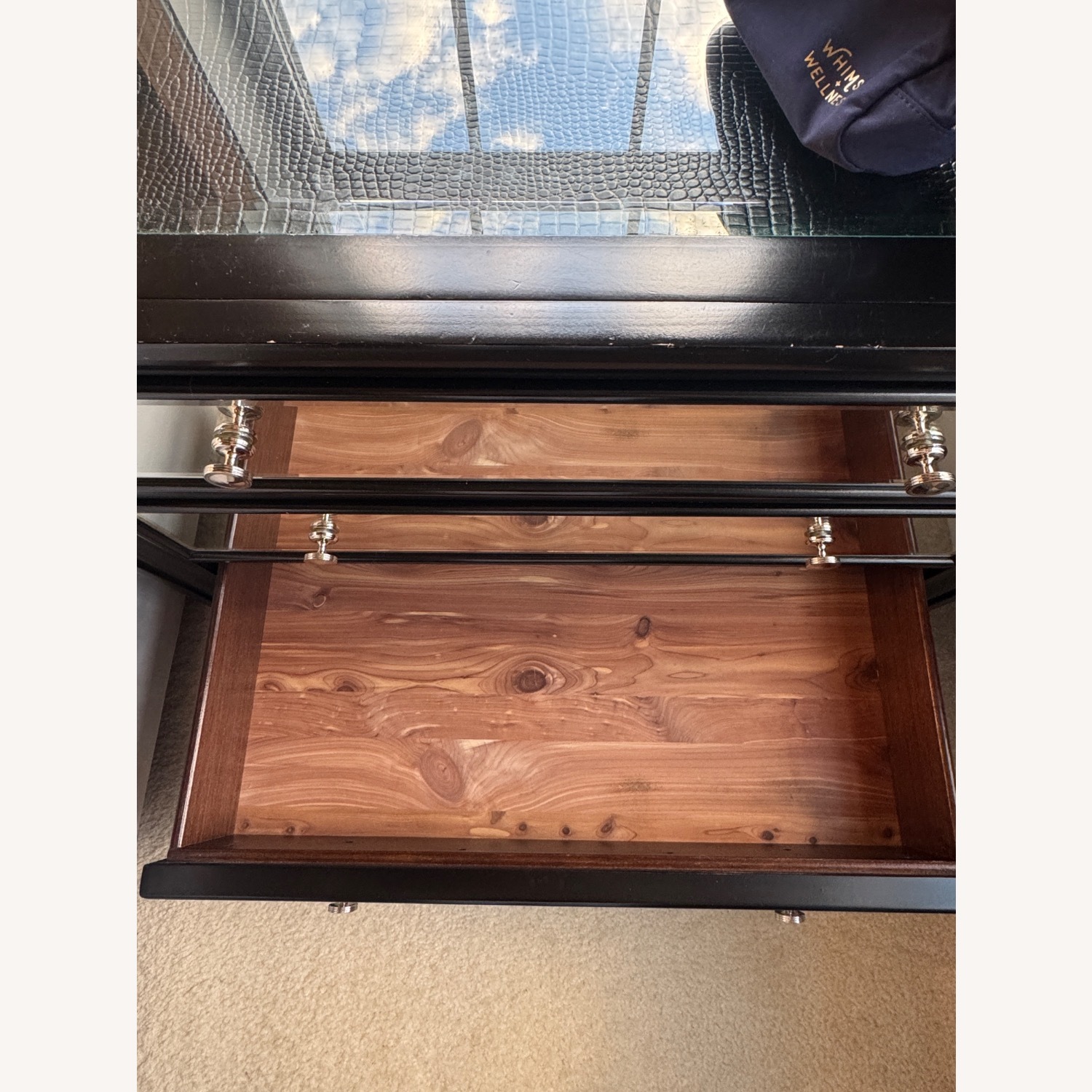 Value City Furniture Marilyn Black Nightstands - image-3