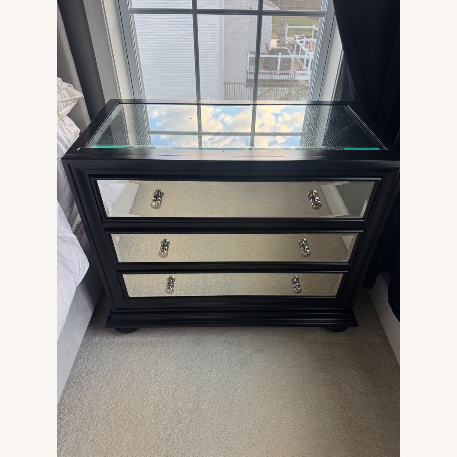 Value City Furniture Marilyn Black Nightstands - image-7