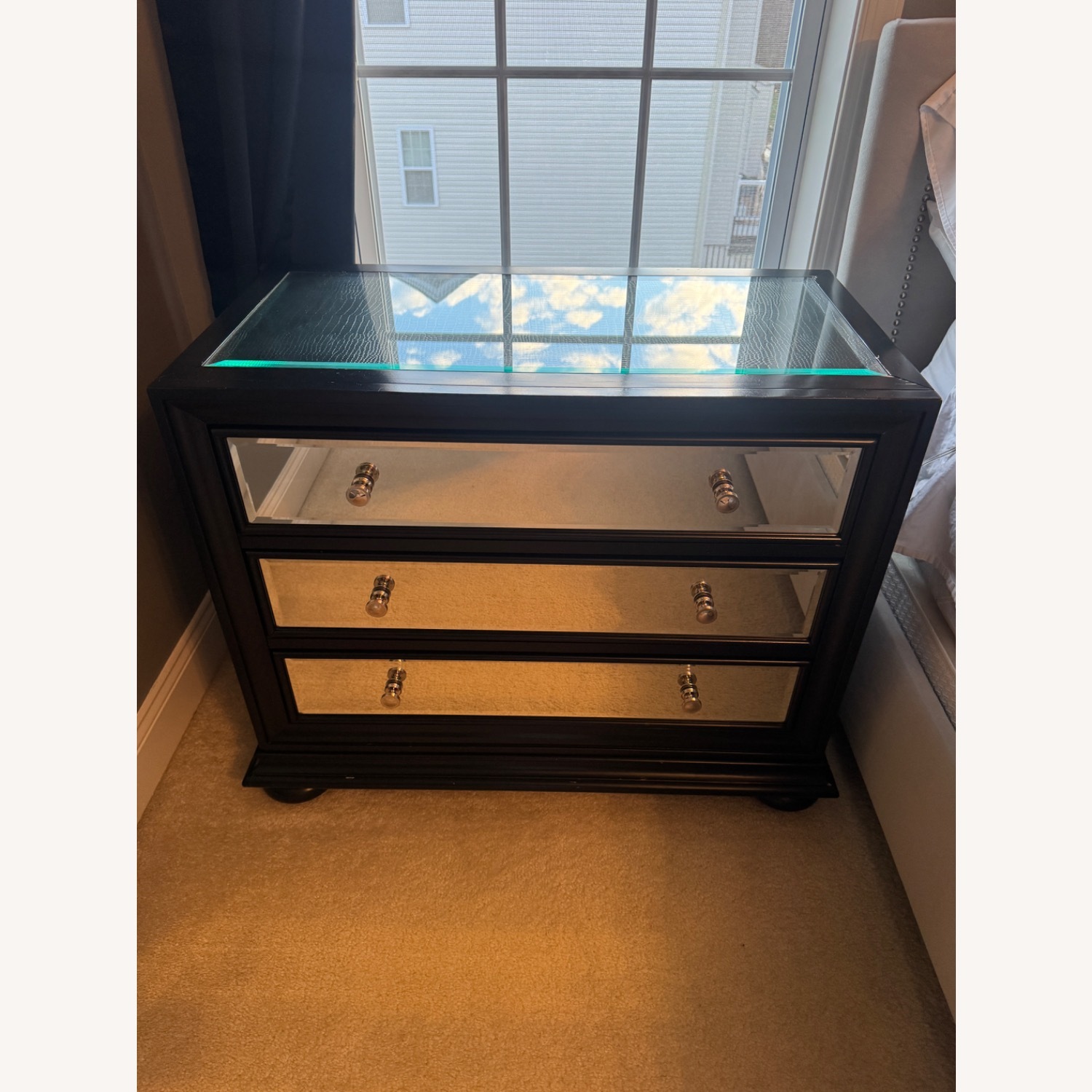 Value City Furniture Marilyn Black Nightstands - image-1