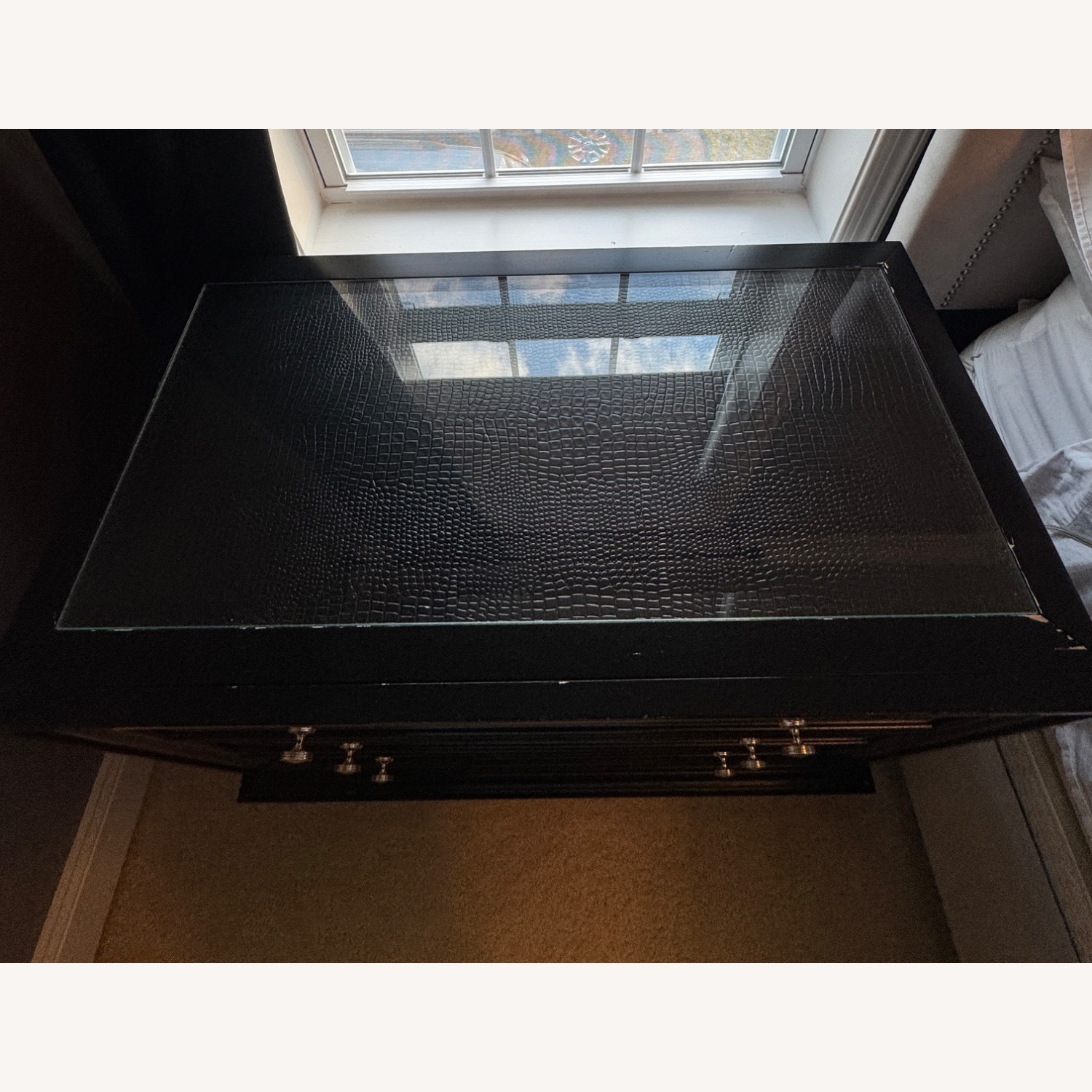 Value City Furniture Marilyn Black Nightstands - image-2