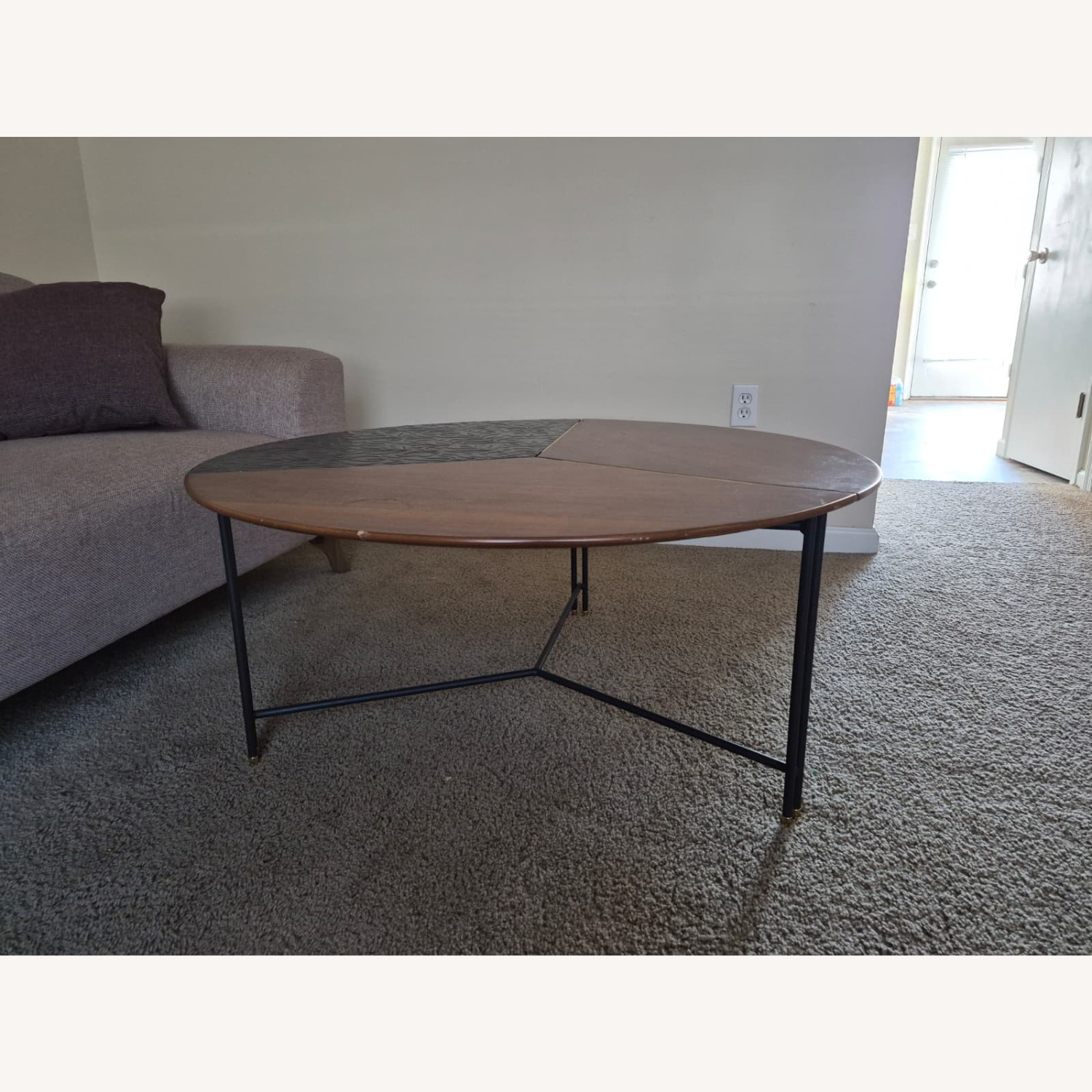 Dark Brown Coffee Table - image-1