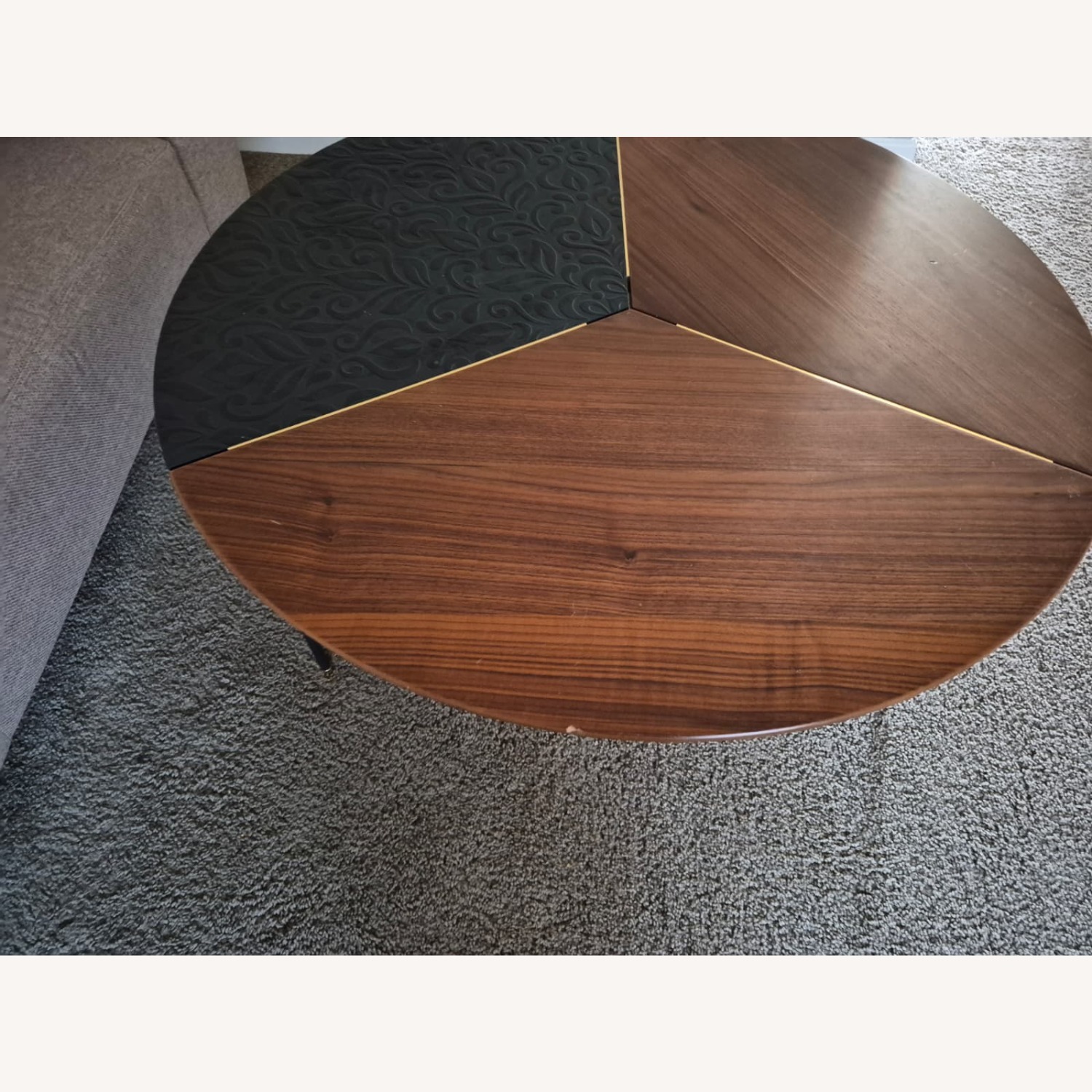 Dark Brown Coffee Table - image-3