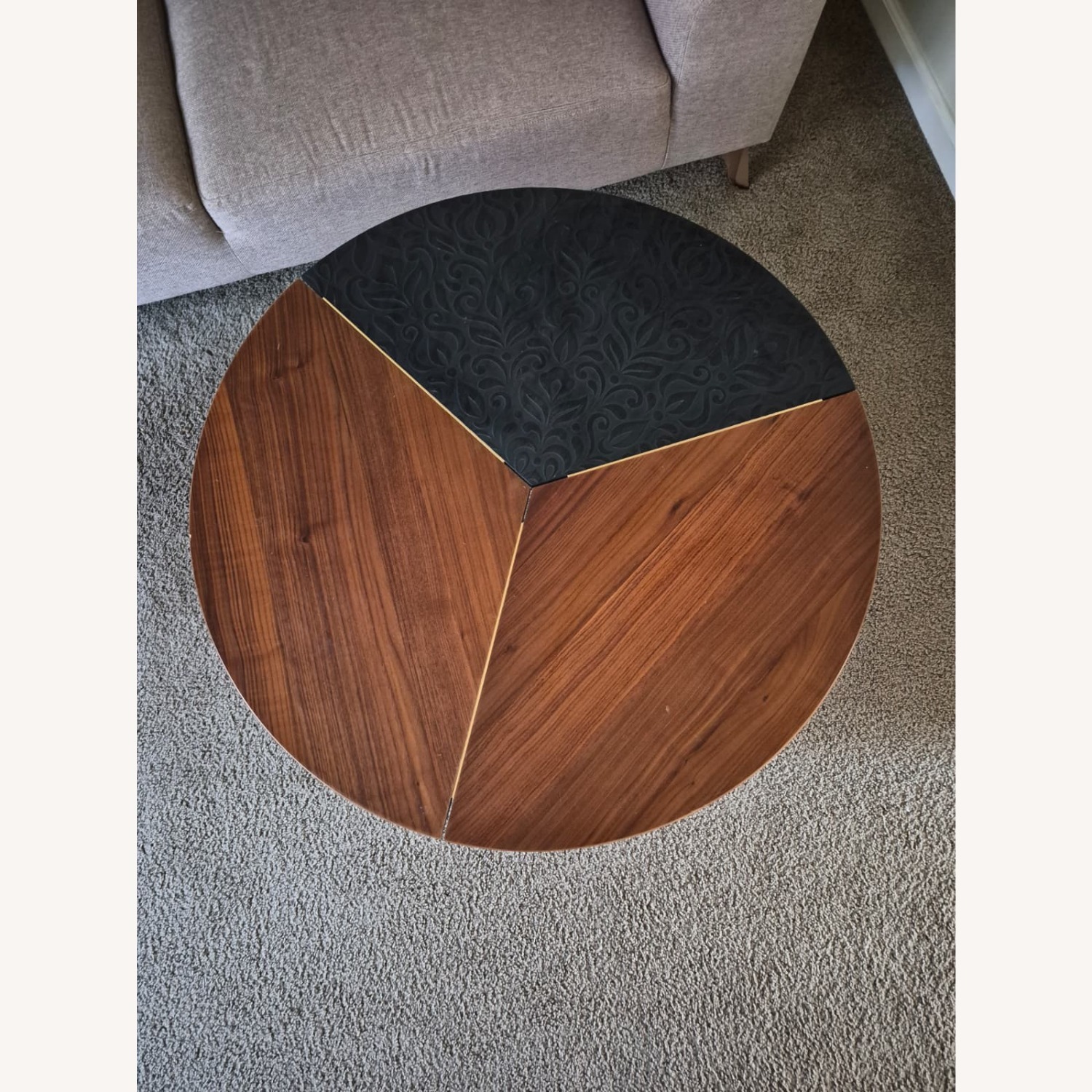 Dark Brown Coffee Table - image-5